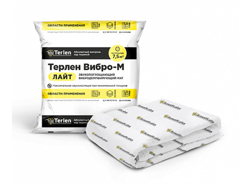 Маты для звукоизоляции Терлен Вибро-М